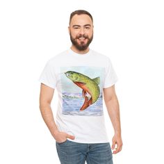 Unisex Heavy Cotton Tee Bull Trout - Etsy UK