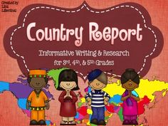 the country report is an interactive writing and research tool for children to learn how to use it