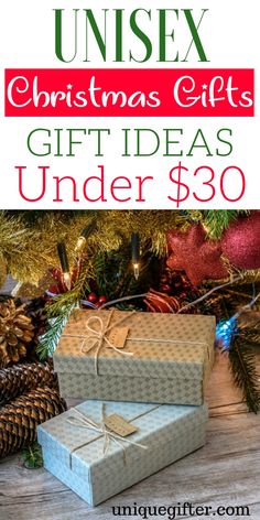 christmas gifts under $ 30 with text overlay