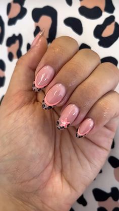 Biab Gel Nails, Teen Nails, Leopard Print Nails, Fancy Nails Designs, Cute Acrylic Nail Designs, Print Nails, Leopard Nails