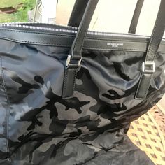 Michael Kors Duffle Bag. Black Army Print, New, This Bag Has A Lot Of Space Inside. Army Print, Black Army, Bags Michael Kors, Michael Kors Black, Michael Kors Bag, Womens Tote Bags, Duffle Bag, Michael Kors, Backpacks