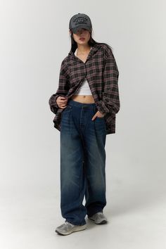 Get the ultimate casual vibe with Lewkin’s Checkered Hooded Shirt paired with Wide Leg Denim Jeans. A must-have ensemble that speaks to comfort and style. #Lewkin #AcubiFashion #KoreanFashion #SpringOutfits Streetwear Fashion Inspiration, Relaxed Fit Tops For College Style In Fall, Relaxed Fit Tops For Fall In College Style, Relaxed Fit Tops For College In Fall, Dark Wash Cotton Top For Fall, Trendy Tops For Weekend Wear, Urban Style Relaxed Fit Tops For Fall, Urban Relaxed Fit Tops For Fall, Casual Washed Black Denim Top