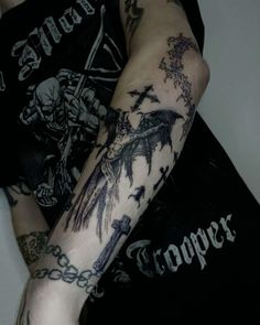 Mens Grunge Tattoo, Wingriddenangel Tattoo, Hobo Tattoo, Grunge Tattoo, Goth Tattoo, Sick Tattoo, Fire Tattoo