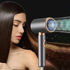 Weloille Electric Hair Dryer Blue Light Hair Dryer High-power Electric Hair Dryer Home Hair Dryer Hot Wind Comb Hair Salon Blowing Comb Lightweight Travel Hairdryer Feature: Quantity: 1Pcs Colour:Black Material:Acrylonitrile Butadiene Styrene Product size:28.5x12.5x7.5cm/11.22x4.92x2.95in Package size:29.8x13x8.4cm/11.73x5.11x3.3in Net weight:420g/0.92lb Gross weight:520g/1.14lb Power:2000W Power supply:USA plug Descrition: Low radiation ionic hair dryer, can make straight / curly hair / other s Home Hair, Ionic Hair Dryer, Blow Dry Hair, Medium Short Hair, Electric Hair, Comb Hair, Frizz Free, Mothers Day Gifts, Light Hair