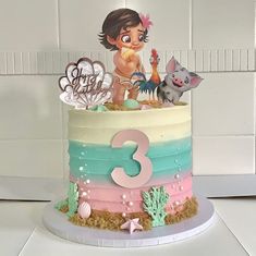 Twin Birthday Cakes, 3rd Birthday Cake, Twins Cake