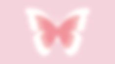 a pink background with a butterfly on the top and bottom half of it's wings