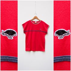 "80s T-shirt Women's Small Medium Red Drop Shoulder Top Vintage Plain T Shirt Women Size S M Cute Animal Shirt 80s Turtle Graphic Summer Top 🔎 FULL MEASUREMENTS BELOW Description: 🦋 very light 🦋 very soft, elastic material 🦋 drop shoulders Brand: Nanso Made in: Finland Suggested size: looks like women's S or a fitted M - to ensure a good fit, please check the below measurements carefully Material: 50% cotton, 50% modal Condition: good vintage - minor general signs of wear and age, no obvious Turtle Graphic, Drop Shoulder Top, Plain T Shirt, Top Vintage, Plain Tshirt, Animal Shirts, Summer Top, Shirt Women, Vintage Tops