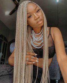 Braids Black Women, Nigerian Braids, Box Braid Hair, Faux Loc, Colored Braids, Blonde Braids, Box Braids Hairstyles For Black Women, Box Braids Styling