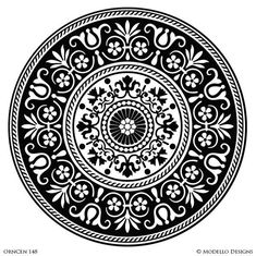 a circular design with flowers and leaves in the center, vintage line drawing or engraving illustration