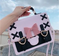 Kawaii Shoulder Bag Women Jk Handbags Female · Shop Zola · Online Store Powered by Storenvy School Satchel, Kawaii Bags, Kawaii Accessories, Pretty Bags, Bear Design, Grunge Style, Kawaii Clothes, Cute Bags, Shoulder Purse