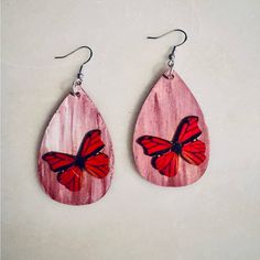 Embrace Nature’s Beauty With Our Handcrafted Butterfly Earrings On Sterling Hooks Each Piece, Meticulously Painted To Bring The Vibrant And Graceful Butterfly To Life, Is A Testament To Our Dedication To Fine Craftsmanship. Made With Love, Wear Nature’s Elegance And Let Your Style Take Flight! Hand Painted Butterfly, Painted Butterfly, Embrace Nature, Jewelry Hand, Butterfly Earrings, Made With Love, Handcrafted Jewelry, Life Is, With Love