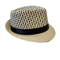 Fedora, Black Band, Lightweight Black Casual Fedora For Summer, Casual Black Fedora For Summer, Casual Black Summer Fedora, Trendy Black Fedora For Summer, Trendy Black Summer Fedora, Casual Black Straw Hat With Short Brim, Casual Black Fedora Straw Hat, Black Casual Fedora For Spring, Casual Black Fedora For Spring