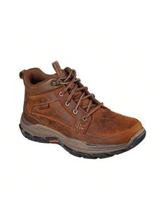 Over rocky terrain or the slick sidewalks of the urban jungle, the Skechers Men's Relaxed Fit- Respected - Boswell Boots keep your feet protected and comfy. 
Mid-top outdoor boots 
Skechers Air-Cooled Memory Foam insole cushioning 
Goga Mat Arch cushioning 
Water-repellent leather and synthetic leather upper 
Goodyear performance outsole for traction over a variety of surfaces 
Style number- 204454 
Men's athletic footwear from Finish Line 
Synthetic and Leather Upper, Rubber Sole 
Wipe Clean 
Imported 
Jumpman Team 1 - Men's Dark Brown         Sports & Outdoor Shoes, size features are:Bust: ,Length: ,Sleeve Length: Slip-resistant Moc Toe Hiking Boots For Walking, Rugged Slip-resistant Work Boots For Walking, Rugged Slip-resistant Walking Shoes For Outdoor, Rugged Durable Walking Boots, Durable Rugged Walking Boots, Rugged Durable Boots For Walking, Rugged Brown Boots For Outdoor Activities, Slip-resistant Lace-up Adventure Boots, Outdoor Moc Toe Slip-resistant Walking Shoes