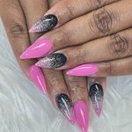 Nail Designs, Tumbler, Sparkle, Glitter, Nails, Pink