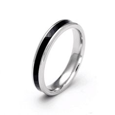 Wedding Bands, Stainless Steel Ring, Unisex Ring, Ring for Women Men, Wedding Band Rings, Jewelry, Gift for Him, Gift for Her, Hand Ring, Ring for Anniversary Engagement, Wedding Rings. The beautiful silver and black Stainless Steel wedding band rings for men and women adds a touch of simplicity for an elegant, and a sleek look. You can rely on the sturdy stainless steel metal for a durable piece of jewelry that stands up to the rigors of continuous wear for years to come. Stainless steel is cor Band Rings For Men, Couple Rings Silver, Stainless Steel Wedding Bands, Wedding Band Rings, Pave Setting Ring, Couple Ring, Hand Ring, Stainless Steel Ring, Matching Rings