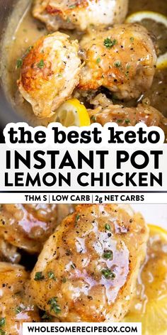 the best keto instant pot lemon chicken