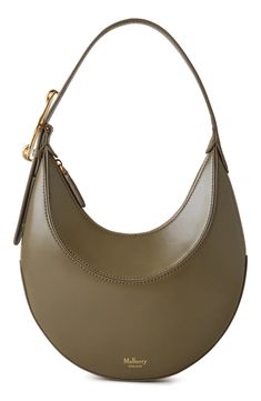 The label's Pimlico hardware—an oversized reimagining of the Riders Lock–details the shoulder strap of this structured hobo crafted from smooth, firm leather. Top zip closure Adjustable shoulder strap Interior wall pocket Leather Imported Designer Handbags Designer Hobo Bag With Palladium Hardware For Office, Modern Top Handle Baguette Bag With Metal Hardware, Designer Hobo Bag With Detachable Strap And Round Handle, Luxury Hobo Bag With Metal Hardware For Work, Modern Everyday Luxury Hobo Shoulder Bag, Mini Leather Bag, Structured Bag, Linen Bag, Leather Hobo Bag