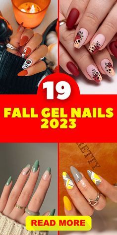 Best Fall Nails 2023, Gel Nail Designs Fall 2023, September Gel Nails Designs, Almond Nails Designs Fall 2023, Season Nails Fall, Nails For September 2023, Fall Season Nails Gel, Fall 2023 Nails, Fall Nail Designs 2023