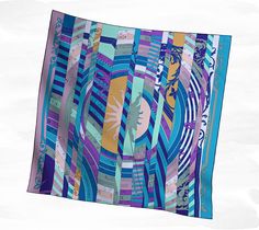 Hermès Astrologie Nouvelle. This is one of my favorite scarves since my favorite colors are blue and purple. 90 Women, Multicolor Silk Scarves With Abstract Print, Luxury Multicolor Artsy Silk Scarf, Hermes Scarves Prints, Luxury Multicolor Silk Scarf, Luxury Women's Silk Scarf With Abstract Print