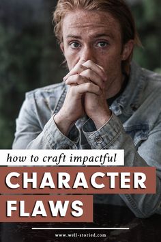 a man sitting at a table with his hand on his chin and the words how to craft impaciful character claws