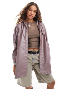 Coats & Jackets by Rains Outerwear upgrade Fixed hood Snap placket Side pockets Regular fit Winter Party Dress, Metallic Pink, Long Sleeve Floral Dress, Sweaters And Leggings, Waterproof Jacket, Satin Slip Dress, Maxi Dress Trend, Petite Maternity, Adidas Samba