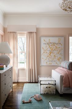 the bedroom is clean and ready to be used as a child's playroom