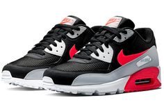 Nike Air Max 90 Essential Wolf Grey AJ1285-012 Nike Air Max Retro, Jordan 11 Women, Vapour Max Nike, Air Jordans Women, Nike Sacai, Air Max 90 Premium, Nike Fashion Shoes, Low Air Jordan 1, Orange Camo