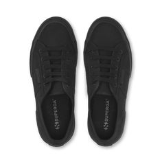 Superga - 2750 Cotu Classic Sneakers - Total Black – Superga US Staple Shoes, Superga 2750, Superga Shoes, Trainers Fashion, Total Black, Authentic Design, Classic Sneakers, Womens Size Chart, Italian Style