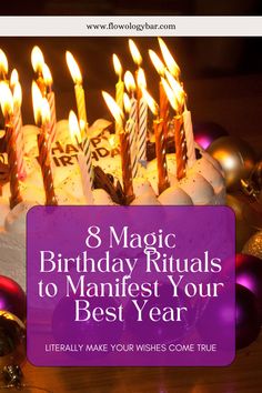 8 Magic Birthday Rituals to Manifest Your Best Year Birthday Rituals, Witchy Rituals, Ritual Ideas, Magic Birthday, Ritual Magic, Spiritual Manifestation, Wish Come True, Herbal Remedies, Full Moon