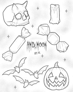 Halloween Flash by Amber Shank 2022 Halloween Candy Tattoo, Artist Tiktok, Candy Tattoo, Halloween Flash, Candy Candle, Tattoo Practice, Creepy Tattoos, Cartoon Tattoos, Halloween Drawings