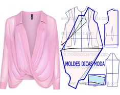 the front and back view of a women's jacket, with instructions for how to cut