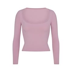 COTTON JERSEY SCOOP NECK LONG SLEEVE TOP | DUSK Jersey Long Sleeve, Twist Top, 2024 Christmas, Scoop Neck Long Sleeve, Long Sleeve Turtleneck, Material Girls, Cotton Tops, Get Dressed, Christmas List