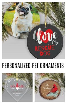 personalized pet ornament for christmas tree