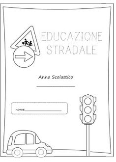 a black and white image of a traffic sign with the words educazone stradae