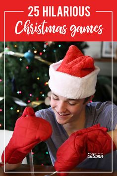 25 Christmas games that will have everyone laughing - It's Always Autumn Hilarious Christmas Games, Teenage Party Games, Shrine Ideas, Xmas Party Games, Funny Christmas Party Games, Christmas Games To Play, Christmas Eve Games