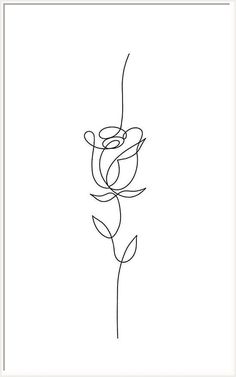 a single line drawing of a flower on a white background with the word love written in it