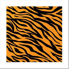 an orange and black tiger stripe pattern