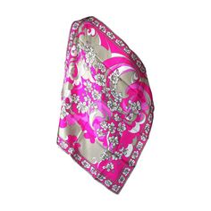 Emilio Pucci hot pink floral print scarf in silk twill. 2000's Italy. Excellent condition. 24" x 24". Pucci Scarf, Italian Textiles, Vintage Scarves, Hot Pink Floral, Designer Scarves, Pink Floral Print, Floral Scarf, Vintage Scarf, Silk Twill