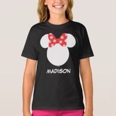 You can get a matching Minnie Mouse t-shirt for your daughter! Disney Family Vacation Shirts, Minnie Mouse Christmas, Matching Disney Shirts, Minnie Shirt, Disney Family Vacation, Mickey Mouse T Shirt, Mouse Christmas, Family Vacation Shirts, Custom Fans