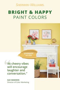 bright and happy paint colors for every room