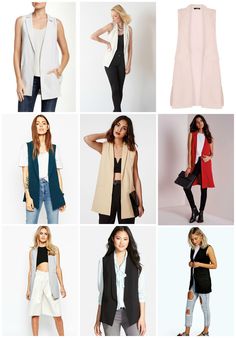 Sleeveless Blazer Outfit Casual, How To Wear Sleeveless Blazer, How To Style Sleeveless Blazer, Beige Sleeveless Blazer Outfit, Sleeveless Blazer Outfit Summer, Tailored Sleeveless Spring Blazer, Spring Sleeveless Blazer With Buttons, Sleeveless Blazer Dress Outfits, Blazer Dress Outfits Party