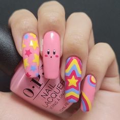 nails - nails aesthetic - cute nails - beautiful nails - cool nails - fun nails - unhas - unhas estéticas - unhas fofas - unhas bonitas - unhas legais - unhas divertidas Minecraft Nails Designs, Steven Universe Nails, Subtle Pride Nails, Weird Nail Art, One Piece Nails, Kirby Nails, Minecraft Nails, Random Nails, Long Nail Art