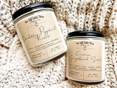 Winter Soy Candles | Choose Scent - {{ The Gift Gala Shop}} Candle Party Favors, Concrete Candle Holders, Cotton Core, Candle Dye, Seasonal Candles, Concrete Candle, Clean Fragrance, Winter Candle, Candle Favors