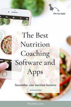 Best Nutrition Coaching Software and Apps | RD2RD Certified Nutrition Coach, Nutrition Coaching Tips, Nutrition Coaching Business, Dietitian Career, Wellness Consultant, Wellness Entrepreneur, Lifestyle Medicine, Nutrition Business