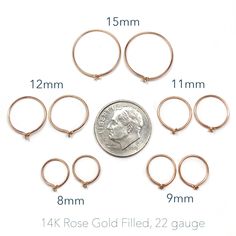 Made out of 14K rose gold filled. The model is wearing 12mm, 11mm, and 9mm hoop earrings. * Your choice: **1 pair** (2 hoops) options: Two 8mm hoops. Two 9mm hoops. Two 11mm hoops. Or two 12mm hoops. 2 pairs (4 hoops) options: Four hoops of 8mm. Four hoops of 9mm. Four hoops of 11mm. Or four hoops 12mm. You can also mix your hoop pair sizes: Two 8mm hoops, and two 9mm. Two 9mm hoops, and two 11mm. Two 11mm hoops, and two 12mm. 3 pairs (6 hoops) options: Six hoops of 8mm. Six hoops of 9mm. Six ho Hypoallergenic Rose Gold Hoop Earrings In 14k Gold, Hypoallergenic 14k Rose Gold Hoop Earrings, Hypoallergenic Rose Gold 14k Hoop Earrings, Adjustable Hypoallergenic Rose Gold Huggie Earrings, Dainty Rose Gold Nickel-free Huggie Earrings, Dainty Rose Gold Hypoallergenic Huggie Earrings, Nickel Free Rose Gold Round Huggie Earrings, Nickel-free Rose Gold Round Huggie Earrings, Hypoallergenic Rose Gold Round Huggie Earrings