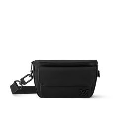 LOUIS VUITTON® - Pilot Wearable Wallet - Black Luxury Black Belt Bag For Evening, Luxury Black Belt Bag With Removable Pouch, Luxury Black Rectangular Belt Bag, Modern Black Bag With Coin Pocket, Luxury Black Belt Bag For Travel, Functional Black Leather Wallet, Black Rectangular Belt Bag For Evening, Modern Black Travel Wallets, Modern Black Travel Wallet