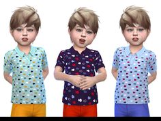 The Sims 4 Cc Resource, Toddler Clothes Boy, Fish Print, Fashion Designs, Toddler Boy Outfits, Toddler Clothes