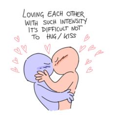 a drawing of a baby hugging its mother's face with the caption loving each other