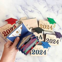 2024 Graduation Gift Card Holder with Personalization, Wooden Card Box for Grad Cards Organizer, Customized Envelope Card Wallet for Graduates as Gifts and Souvenirs Features: Happy Graduation Gift ---- Our graduation card book features classic such as graduation-related bachelor's caps, and is an exclusive gift for 2024 to celebrate the special year of your graduation. Perfect Gift ---- This personalized graduation card holder is perfect for college and high school graduation gifts. It is a per Employee Engagement Ideas, Graduate Gift Ideas, Graduation Ceremony Outfit, Graduation Card Box, 6th Grade Graduation, Graduation Card Boxes, Gift Card Displays, Senior Gift Ideas, School Keepsake