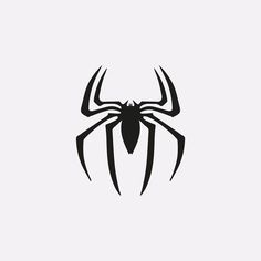 the spider logo is black and white, but it appears to be on display in this image